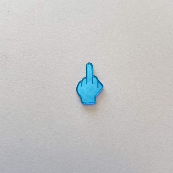 Tiniest Middle finger shaped tag
