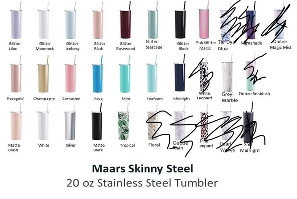 Destash 20 oz skinny minor taper