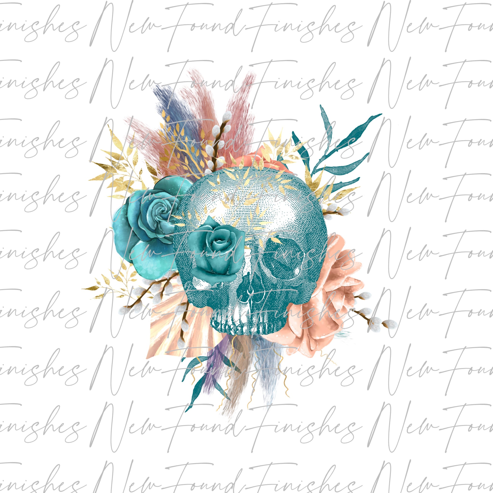 Floral skull 3