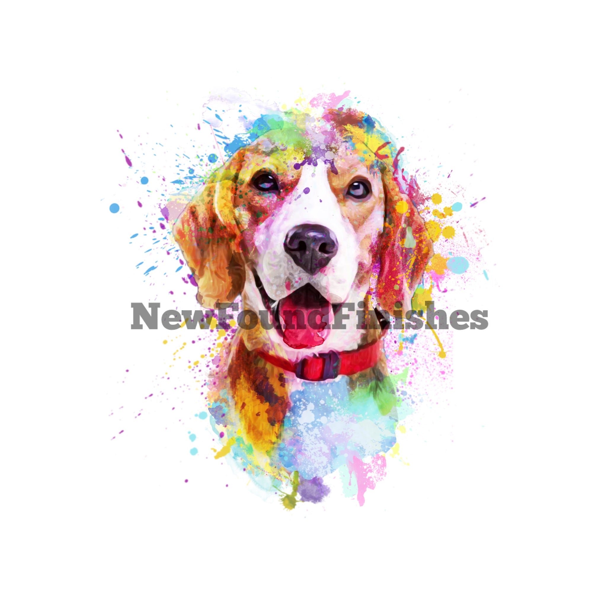 Watercolor beagle