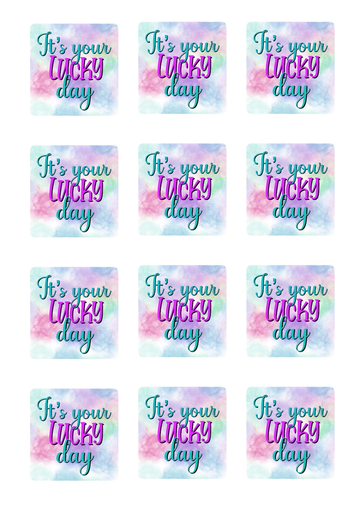 Your lucky day