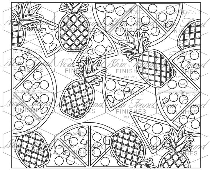 Pineapple Pizza Template 20 OZ Skinny SVG