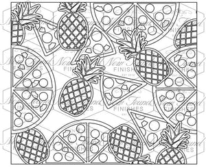 Pineapple Pizza Template 20 OZ Skinny SVG